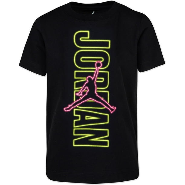 Jordan - Jordan Boys' Neon Flight Logo Graphic T-Shirt - Walmart.com ...