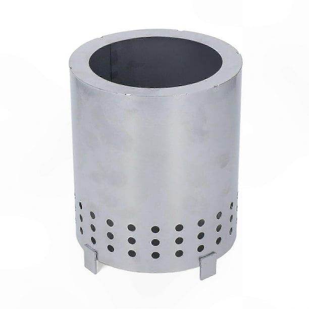 Smokeless Portable Fire Pit for Camping & Courtyard Use, Iron Wood-Burning Fireplace with Stand