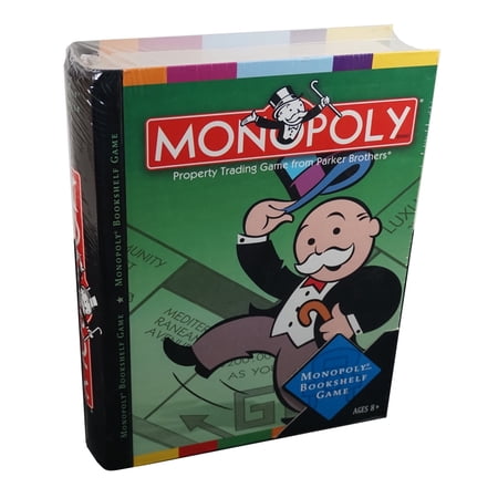 Monopoly Board Game - Designed to Sit on a Bookshelf, Ready to Play at a Moment's Notice