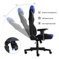 thumbnail image 5 of Ergonomic Gaming Chairs for Adults with High-Density Memory Foam | Swivel Comfortable Office Chair, Big and Tall Video Game Chair, High Back Computer Chair for Home, Office, Blue Black, 5 of 7