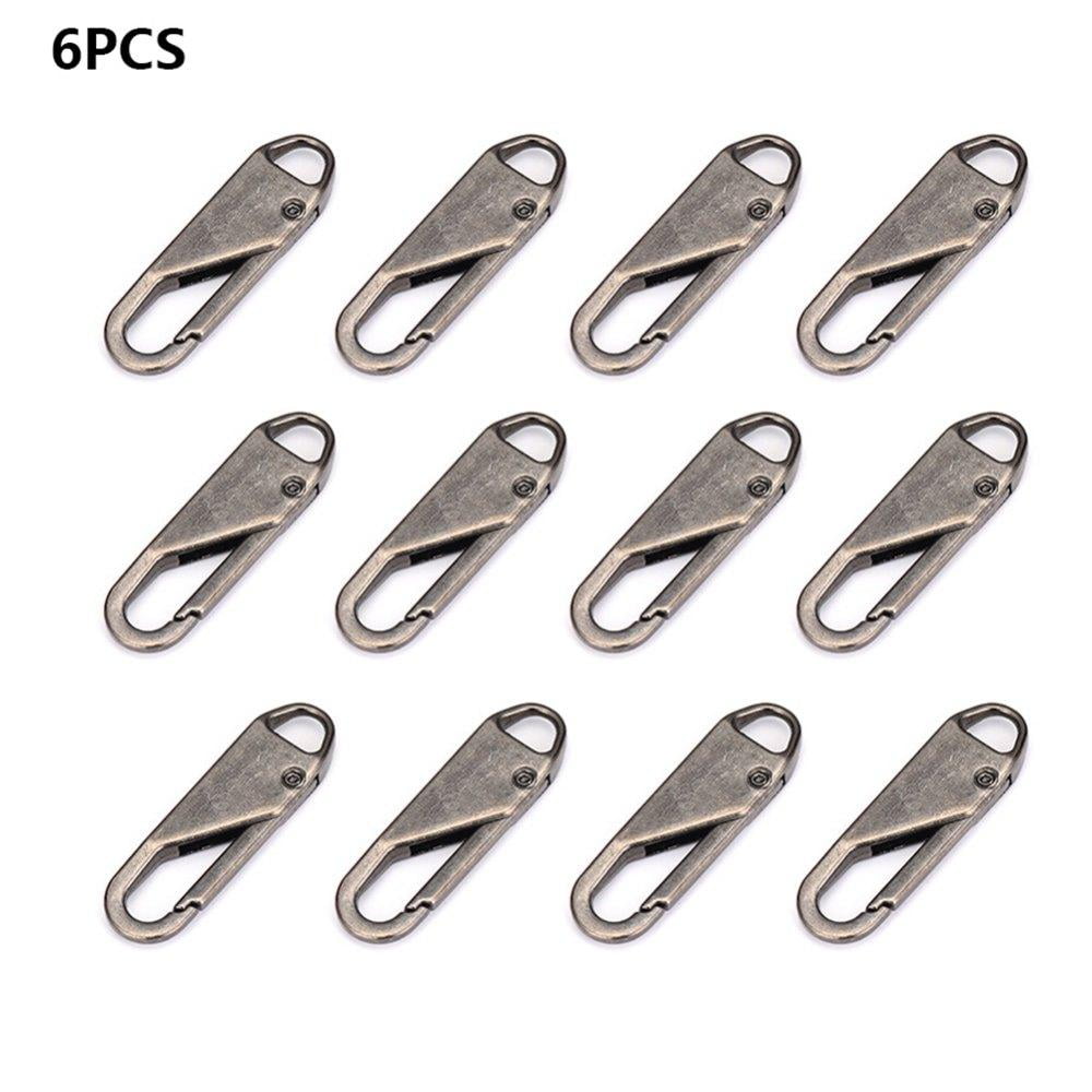 12 Pieces Zipper Pull Replacement Zipper Repair Kit Zipper Slider Pull