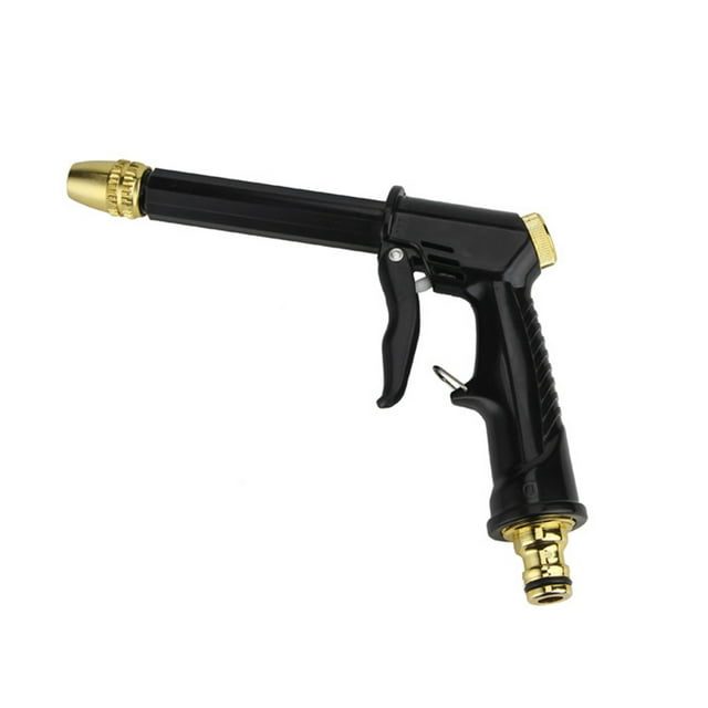 SDNall Universal Garden Hose Nozzle with Adjustable Spray Patterns, High Pressure Water Gun for Car Pet and Window Cleaning, Flexible and Comfortable Grip