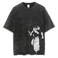 thumbnail image 3 of Camiseta Vintage de manga corta para hombre, ropa de calle estilo Hip Hop, con estampado gráfico de Anime japonés, Harajuku, informal, holgada, lavada, 3 of 5