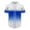 Blue, variant on Men’s Gradient Print Shirts Short Sleeve Baseball Jersey Stand Collar Full Button Down Breathable Tees Trendy Summer Casual Tops