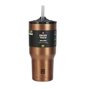 Swiss Tech Becher Bronze 30oz Water Bottle, Triple-Wall Copper Lined, Leak Proof