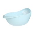 thumbnail image 2 of COM1950s 2-In-1 Rice Colander- Rice Washer Strainer Colanders,Vegetable and Fruit Cleaning Filter Basket,1Piece Sturdy and Easy-To-Use Food Grade Kitchen Tool Accessories (Blue,8.6X7X4.7In), 2 of 6