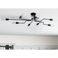 thumbnail image 6 of Aiwen 8 Lights Modern Semi Flush Ceiling Lamp Black Chandelier Light Fixture, 6 of 9