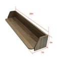 thumbnail image 4 of Better Homes & Gardens 28”  Walnut Shelf with Black Metal Hooks, 4 of 6