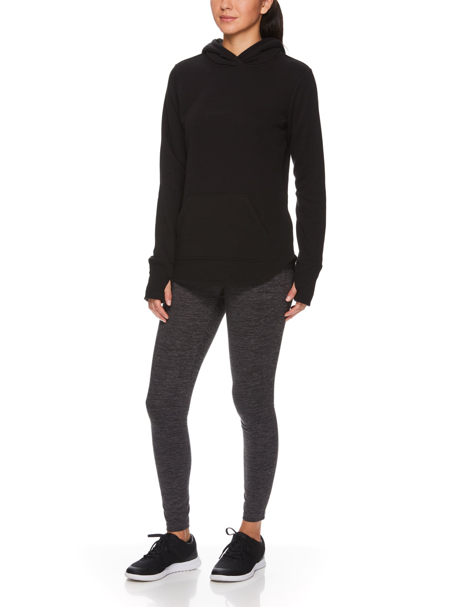 Athletic Works Women's Athleisure Two Piece Fur Hoodie & Legging Set ...