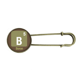 thumbnail image 1 of Broche de Metal antiguo B Boro 7.5 cm 3.0 inch, 1 of 3