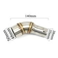 thumbnail image 2 of Stainless Steel Exhaust Middle Pipe for Yamaha R25 R3 (2013-2016) - Enhanced Performance & Sound, High-Temp Resistant, Precision-Fit Replacement Component with Easy Installation - Silver Finish,, 2 of 5