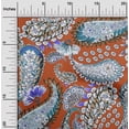 thumbnail image 2 of oneOone Polyester Spandex Orange Fabric Asian Paisley Fabric For Sewing Printed Craft Fabric By The Yard 56 Inch Wide, 2 of 4