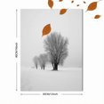 thumbnail image 3 of Winter Trees Canvas Print, Snow Landscape Minimalist Nature Decor for Living Room Bedroom Office Hallway Entryway, 3 of 8
