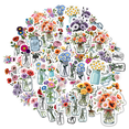 thumbnail image 1 of YEZDIX 35pcs Multicolor Floral Stickers Waterproof Vinyl for Laptops Notebooks Suitcases, 1 of 5