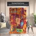 thumbnail image 2 of Red Lantern 6 ft. Tall India Double Sided Canvas Room Divider, 2 of 7