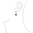thumbnail image 3 of Bling Jewelry Womens Luck of the Irish Shamrock Green CZ Clover Dangle Earrings Silver Lever back, 3 of 5