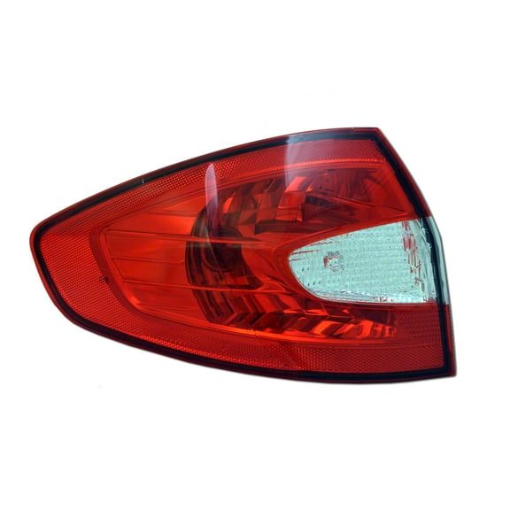 KAI New CAPA Certified Standard Replacement Driver Side Outer Tail Light Assembly, Fits 2011-2013 Ford Fiesta Sedan