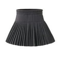 thumbnail image 4 of Karoyedx Dance Skirts for Girls Girls' Pleated Plaid Mini Skirt with Shorts Girl Uniform School Tennis Skater Skirts Skort Grey Size,11-12 Years, 4 of 6