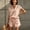 Pink, variant on Morttic Women's Casual V-Neck Short Sleeve Top & Drawstring Shorts 2 Piece Set – Solid Color Summer Lounge & Vacation Outfit Yellow,S