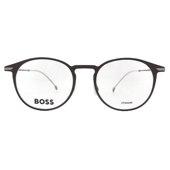 Hugo Boss BOSS 1252 04IN00 50mm Round Eyeglasses for Men's Matte Brown
