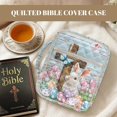 thumbnail image 2 of Garronmavis Cross Rabbit Bible Case Quilted Bible Carrying Case Bible Cover Carrier Carrying Organizer Bag Zippered Book Cover with Handle Gift for Christian, 2 of 7