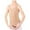 Beige, variant on Seamless Ballet Camisole Bodysuit for Girls: Customizable Straps for Dance Training and Performances
