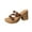 Brown High Heels Shoes for Women, variant on Hopeusnice High Heels Shoes for Women PU Materials Summer Shoes Breathable Soft Non-Slip Block High Heel Trendy Women's High Heels Shoes Open Toe Sandals Roman Elegant Shoes Brown 41
