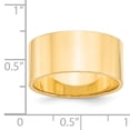thumbnail image 3 of Bande Plate Légère en Or Jaune 14K 10mm Taille 11, 3 of 3