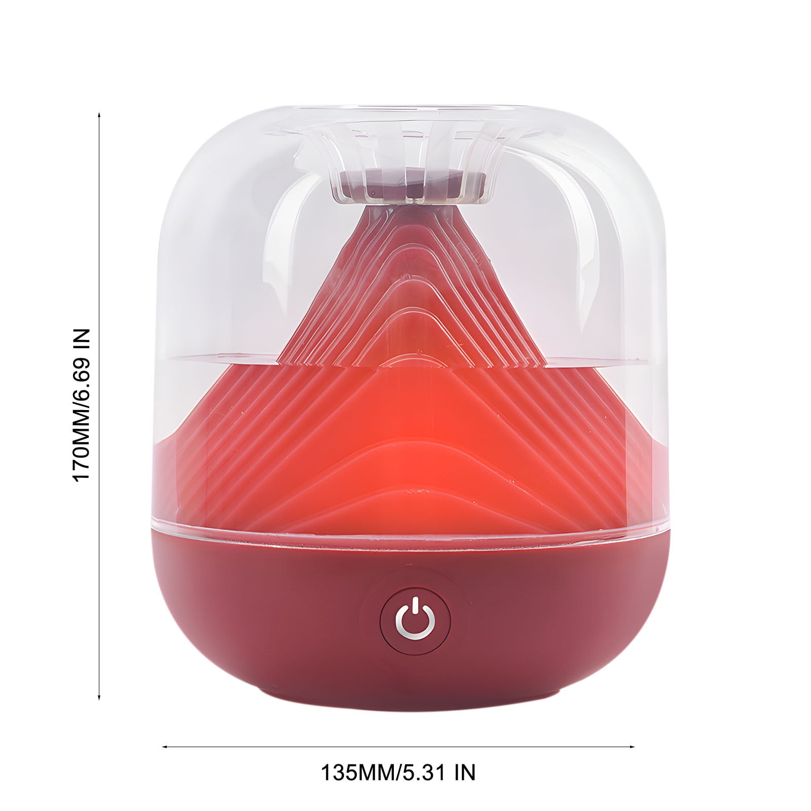 LACKUST Portable Mini Humidifiers for Bedroom,Personal Desktop Humidifier for Baby Travel Home School Office Winter Quiet Night Light 2 Mist Modes,Red