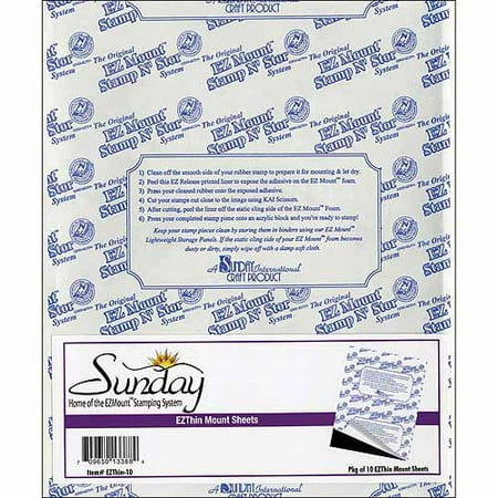 Crafter's Companion EZ Mount Static Cling Mounting Foam, 8.5" x 11", 10pk