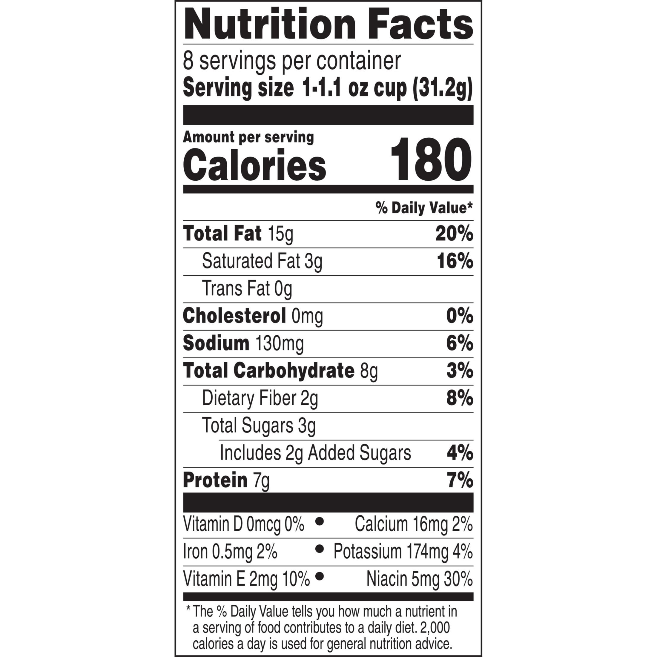 Jif To Go Creamy Peanut Butter, 8 Cups, 1.1 oz Each