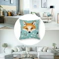 thumbnail image 5 of Hello Welcome Autumn Fall Cute Fox Animal Pillowcase King Pillow Cover Protector Pillow Sham Pillow Case with Zipper  for Long Throw Pillow, 5 of 7