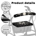 thumbnail image 6 of COEQNE Starry Sky Star Moon Rollator Walker Seat & Back Cover Soft Seat Cushion for A Rollator Walker Set 2 Pack Universal Rollator Walker Seat and Backrest Covers for Seniors, 6 of 7