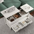 thumbnail image 5 of Greenstell Lift Top Coffee Table 47.2"with Drawers and Hidden Compartment,Gray, 5 of 8