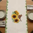 thumbnail image 5 of Table Runners 72 Inches Long Dress Scarves, Spring Eucalyptus Sunflower Farmhouse Kitchen/Dining Table Runner, Coffee Tablerunners, Farmhouse Birds Rustic Burlap 16x72 Inch, 5 of 9