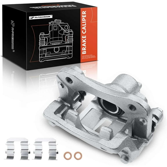 A-Premium Disc Brake Caliper Assembly with Bracket Compatible with Select Hyundai and Kia Models -Sonata 2015-2019, Optima 2016-2020 - Rear Right Passenger Side