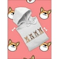 thumbnail image 3 of Corgi Puppies Banner Hoodie Women -Image by Shutterstock, Female x-Large, 3 of 4