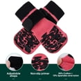 thumbnail image 3 of Kuoser Non-Slip Dog Socks for Hardwood Floors & Hot Pavement, Adjustable Pet Socks to Stop Licking and Slipping, Pink, XS, 3 of 8