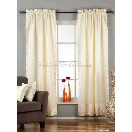 Cleveland Indians Window - Cream Rod Pocket 90% blackout Curtain / Drape / Panel - Piece