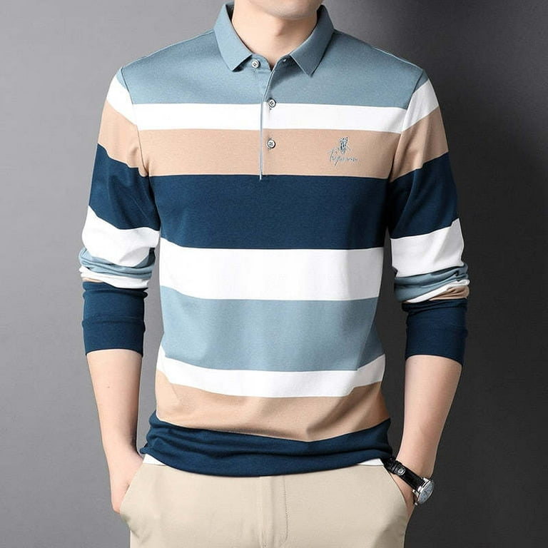 Cotton Long-Sleeved Shirt - Luxury Blue