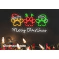 thumbnail image 3 of Glowneon Footprint Dog Neon Sign, Footprint Dog Merry Christmas Led Light, Footprint Dog Sign, 3 of 5