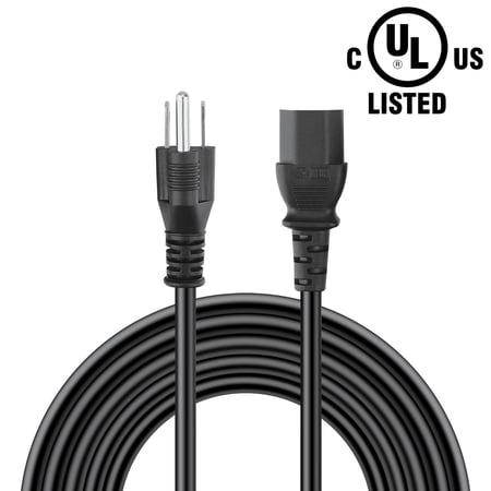PROKWR 3 Prong AC Power Cord Compatible with Dell S2725DSM 27 Plus QHD Monitor 100-240V Power Supply Adapter Cable