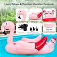 thumbnail image 4 of 6 People Inflatable Flamingo Floating Island Ideal for Pool, Lake & River, 4 of 10