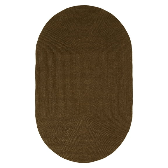 Superior Braided Indoor/ Outdoor Area Rug, 6' Round, Latte