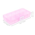 thumbnail image 2 of FOMIYES 4Ud Caja Organizadora Plástica Transparente Con Divisiones Para Joyería Y Accesorios Rosa, 2 of 8