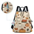 thumbnail image 5 of FORMRS Women's Travel Backpack Purse Anti-Theft Hidden Pockets Casual Shoulder Bag, Fall Book, 5 of 7