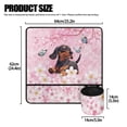 thumbnail image 5 of HELLHERO Dachshund Flowers Sewing Machine Pad Fabric Polyester Easy Storage Foldable with Storage Cylinder for Wife Mom Family Present, 5 of 5