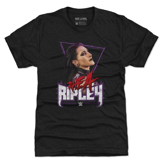 Men's 500 Level Black Rhea Ripley Grunge Tri-Blend T-Shirt