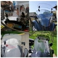 thumbnail image 2 of Motorcycle Windshield Extension Heighten Windscreen Adjustable Wind Rain Air Deflector Add On Spoiler Screen(Tawny ), 2 of 4