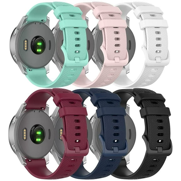 Tianle Compatible with Garmin Venu 3/Venu 2 Bands 22mm Soft Silicone Replacement Strap Watchband Compatible with Garmin Venu 3/Vivoactive 4/Venu 2 Smartwatch, 6 Pack
